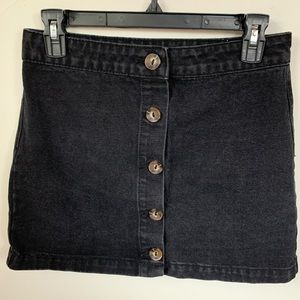Forever 21 black jean skirt